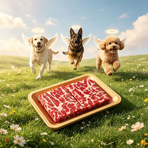 Paper Marbled Wagyu Steak Pet Memorial Offering | Rainbow Bridge Afterlife Tribute - 图片 2