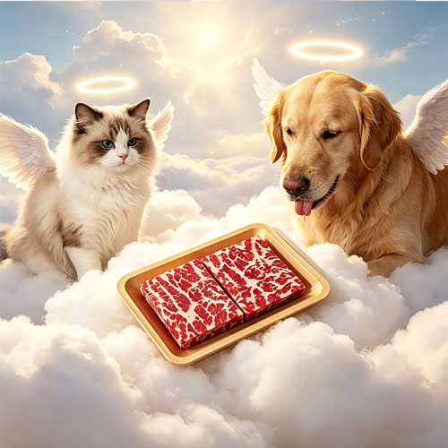 Paper Marbled Wagyu Steak Pet Memorial Offering | Rainbow Bridge Afterlife Tribute - 图片 4